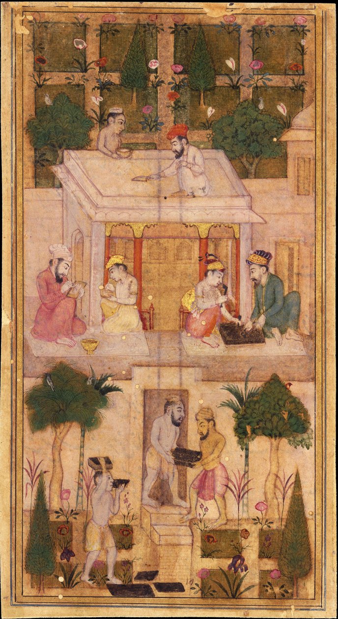 Att göra böcker i en trädgård av Indian Art