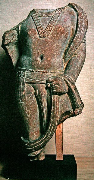 Bodhisattva (röd sandsten) av Indian School