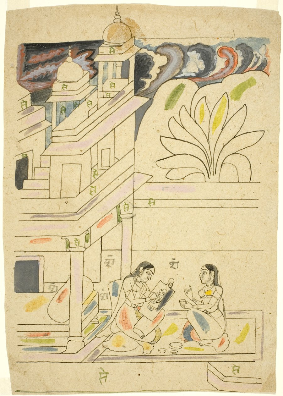 Dhanasri Ragini, 1700-talet av Indian School