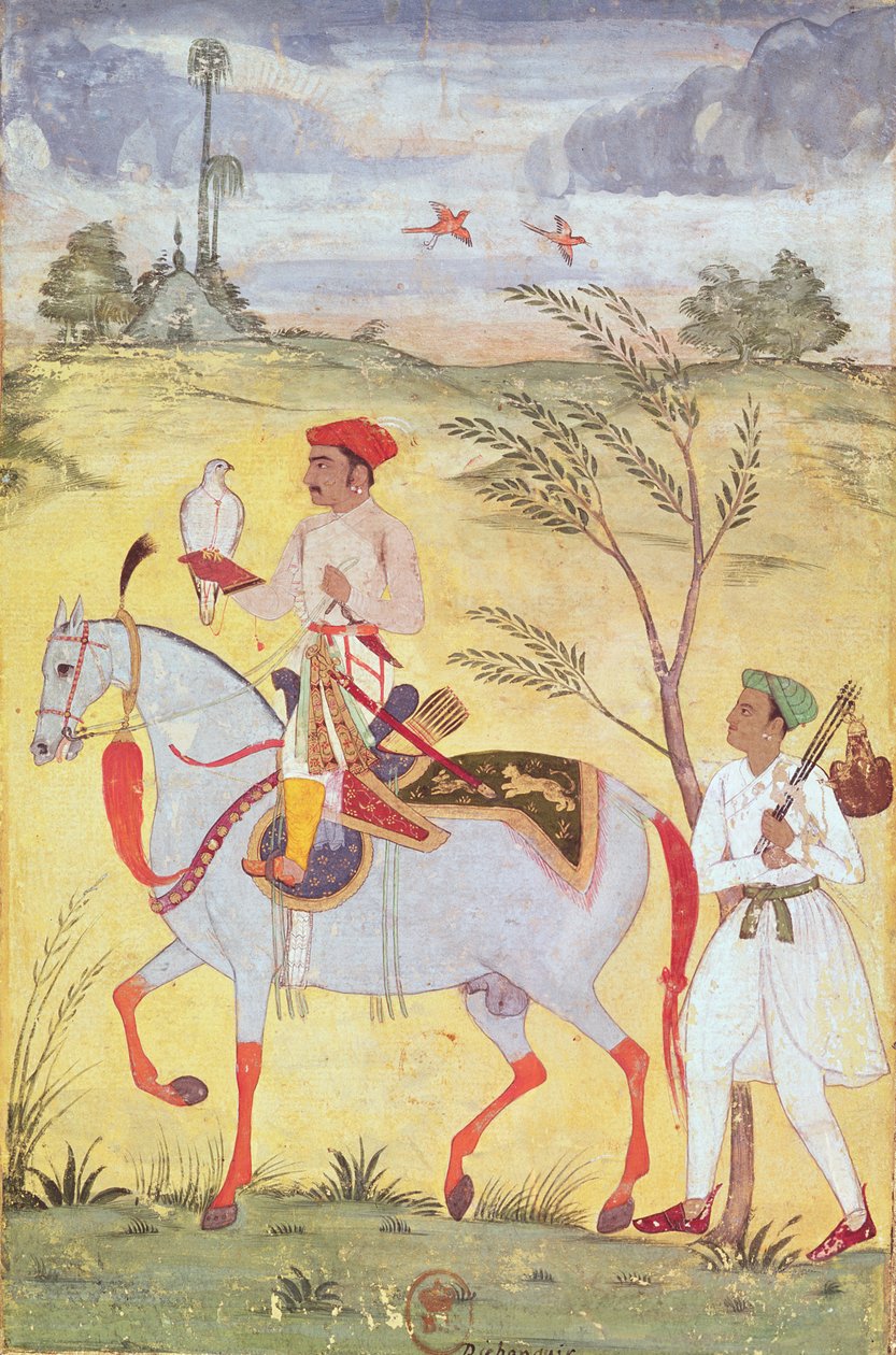 Kejsar Jahangir (1569-1627) av Indian School