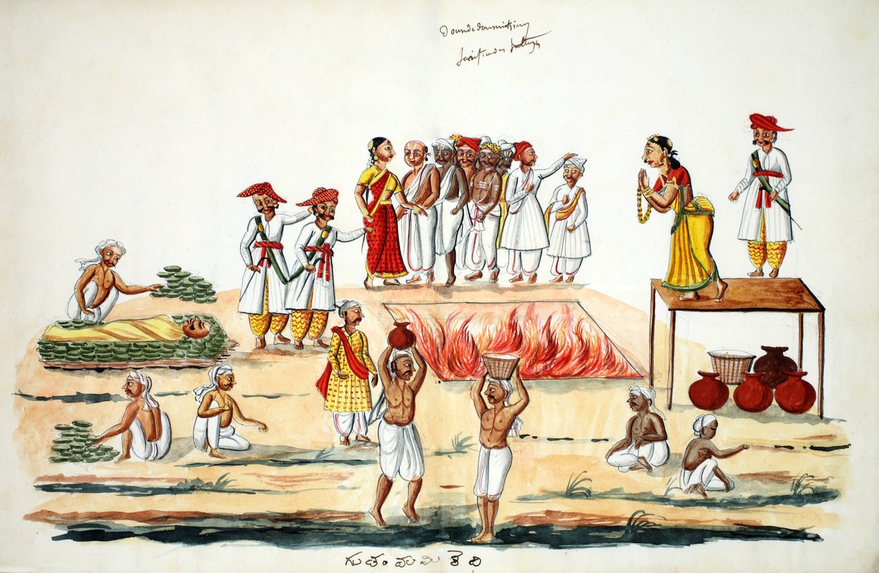 Begravning (wc på papper) av Indian School
