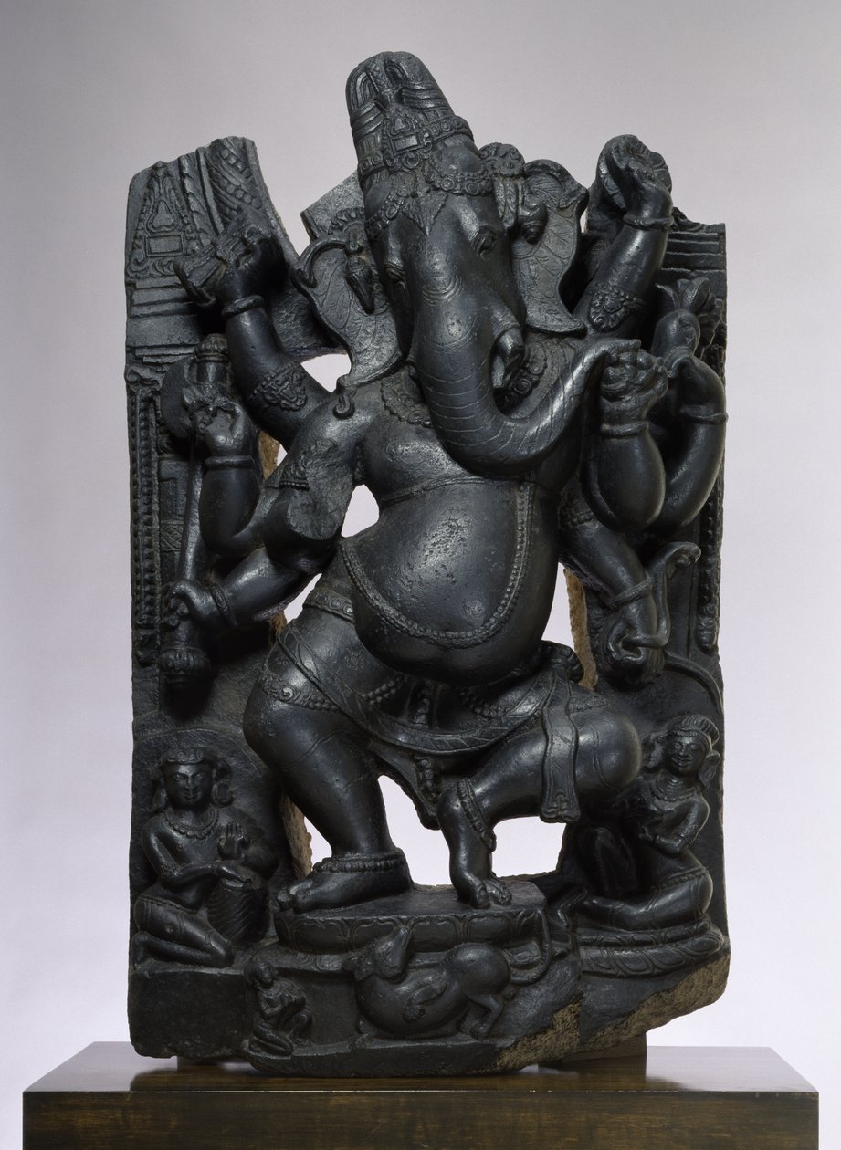 Ganesha (muskovit biotitskifer) av Indian School