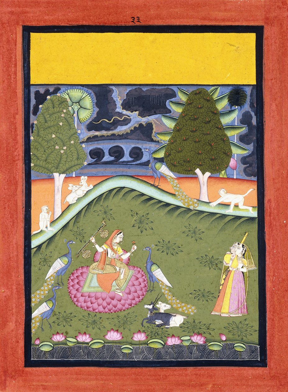 Gormalar Ragini, ca. 1740 av Indian School