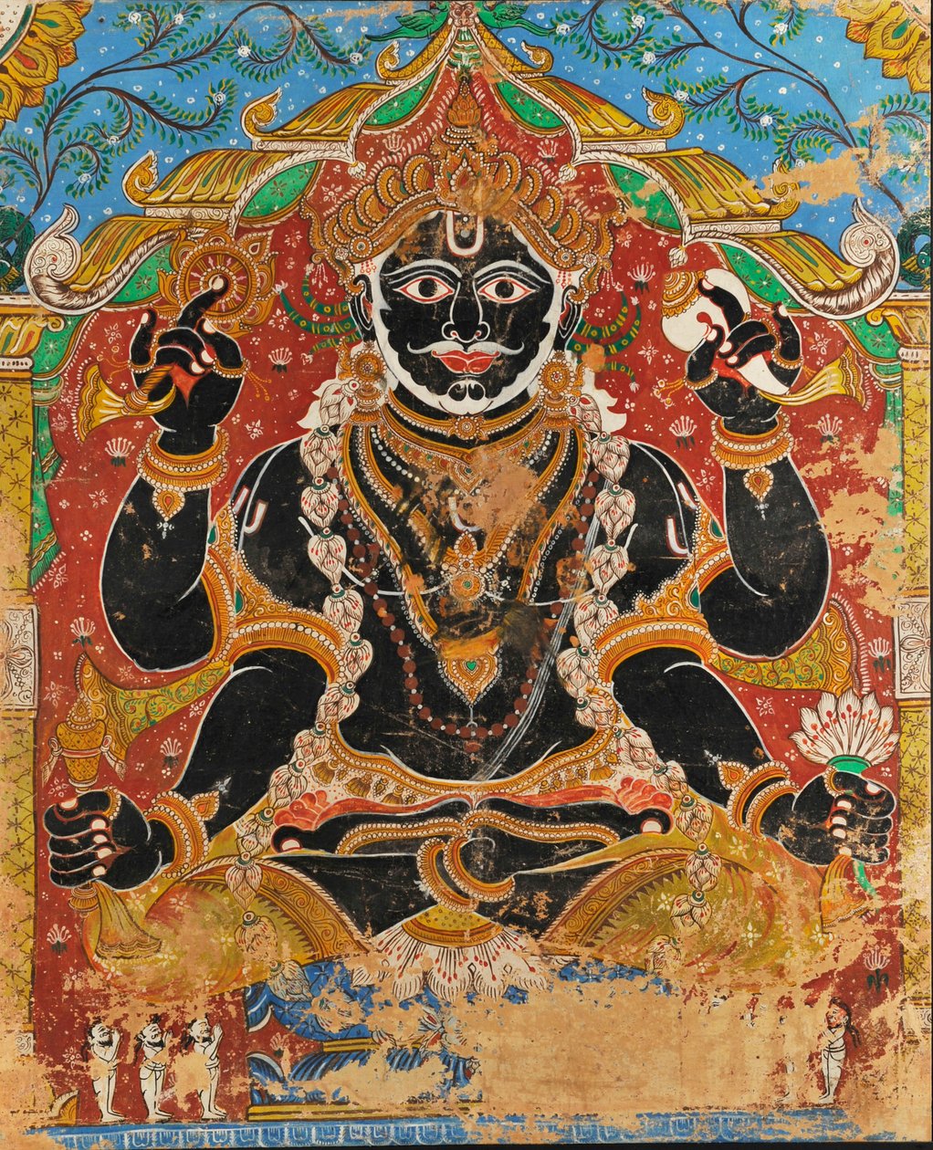 Jagannath (väggmålning) av Indian School