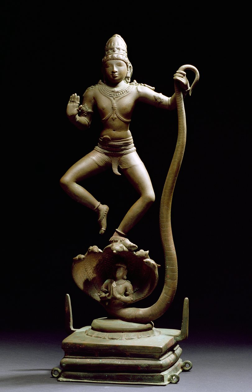 Kaliyakrishna, Chala, Tamil Nadu (brons) av Indian School