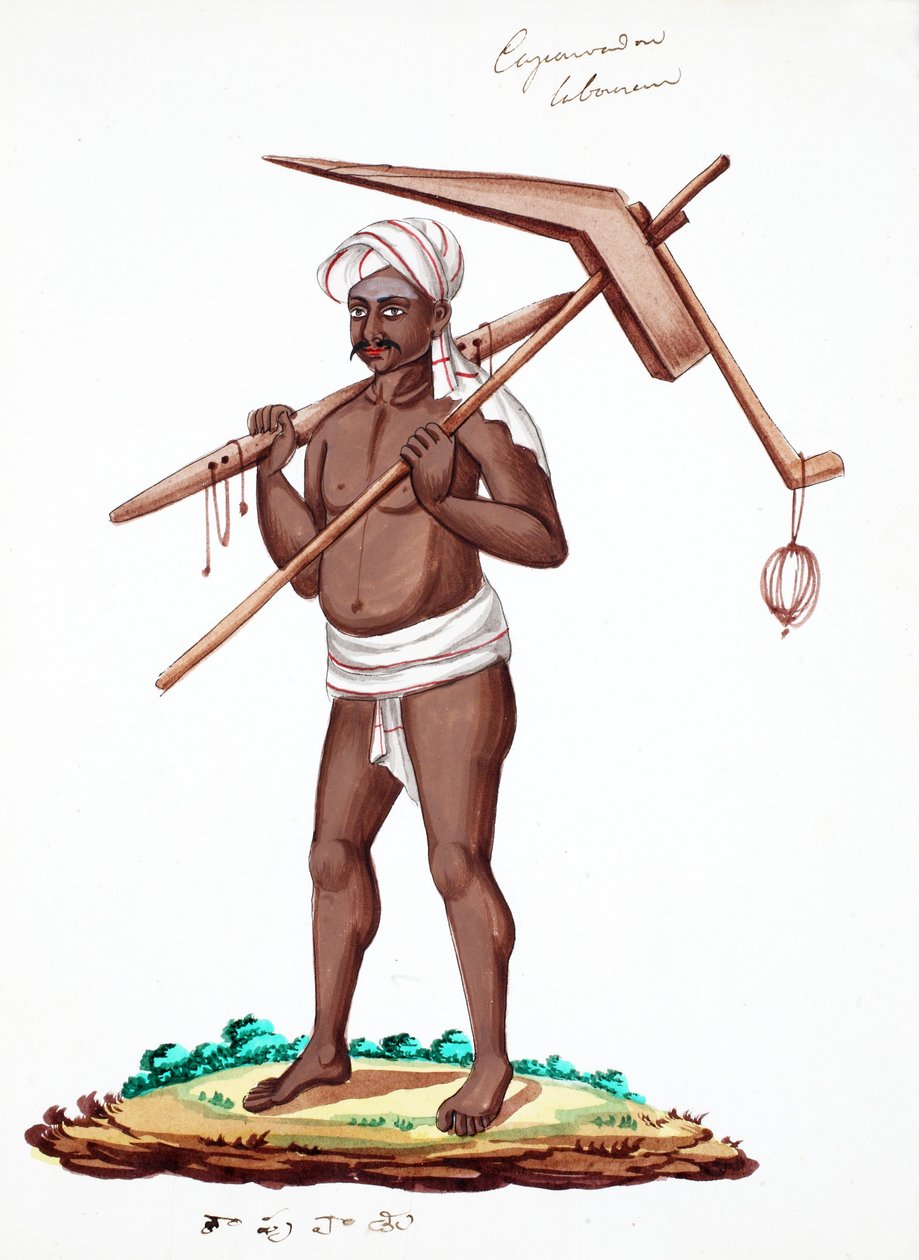 Arbetare (wc på papper) av Indian School