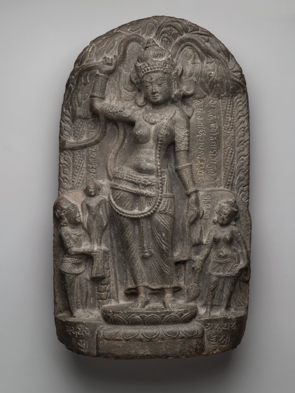 Julkrubba: Buddhas födelse (skifer) av Indian School