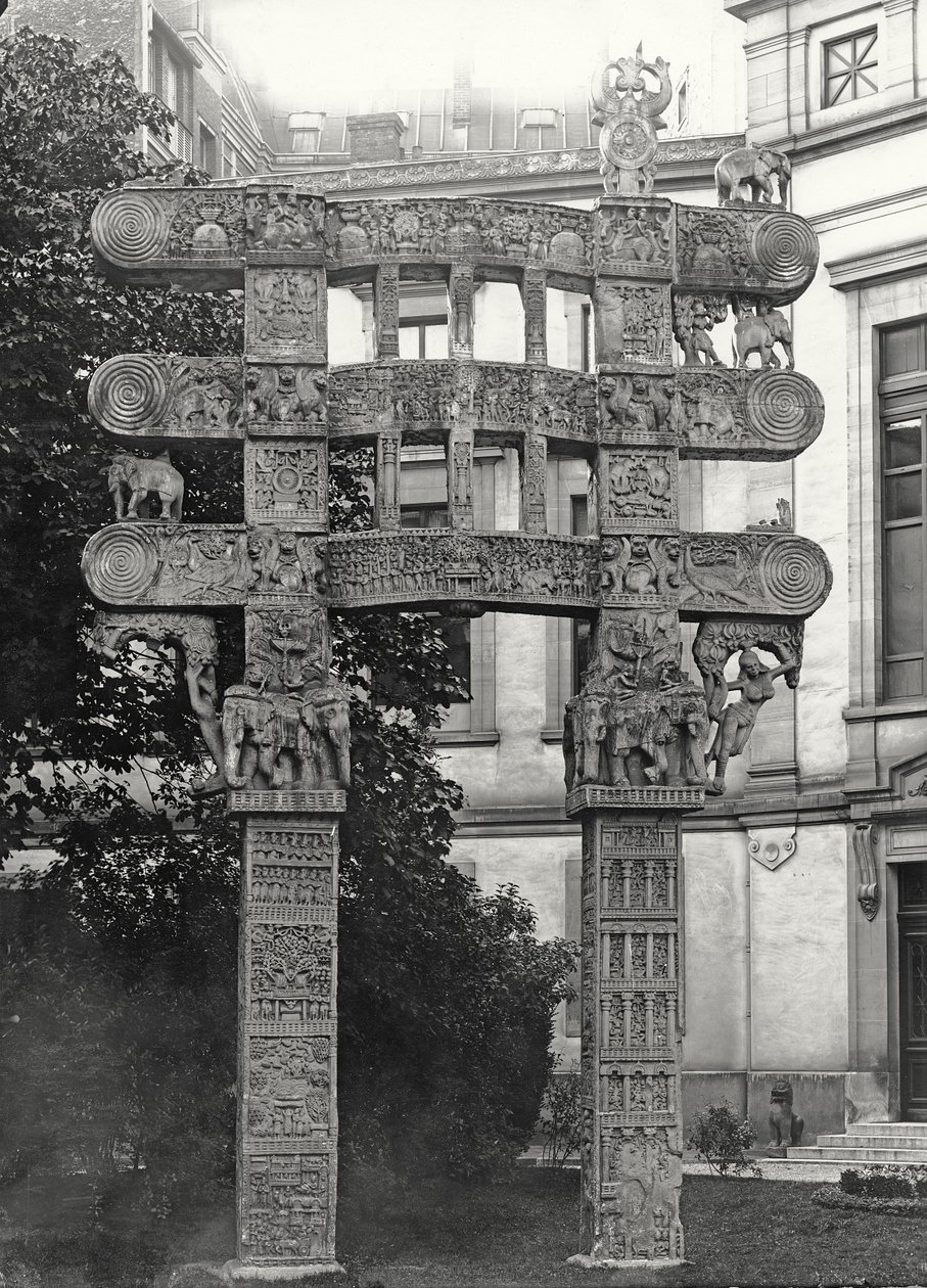 Östra porten till Tumulus of Sanchie av Indian School
