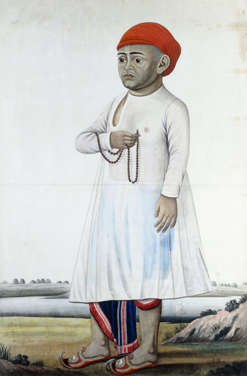 Porträtt av en anmärkningsvärd, c.1780-1790 av Indian School