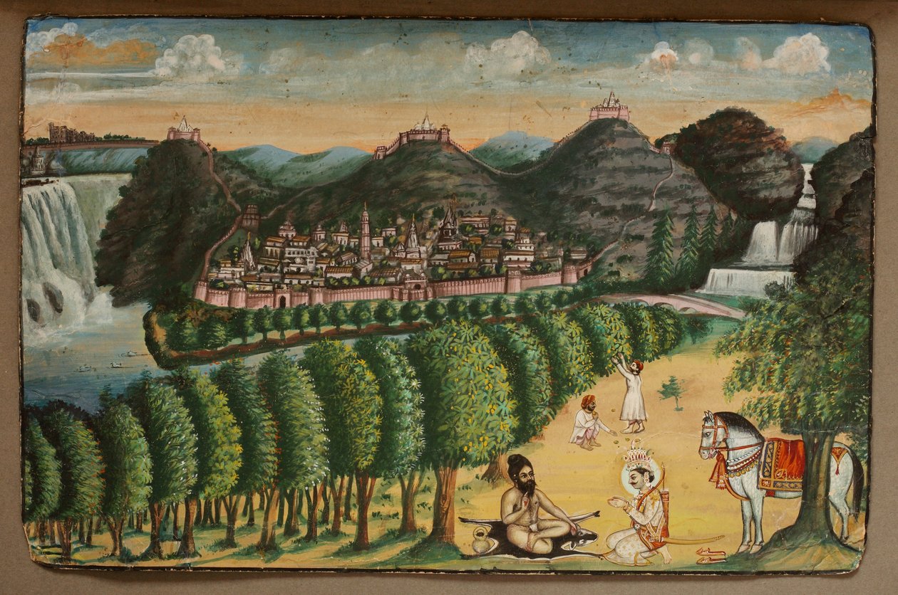 Prins på besök hos en eremit (wc på papper) av Indian School