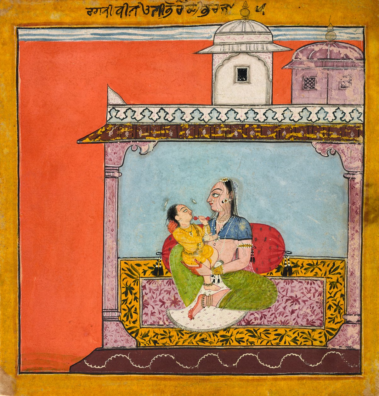 Värdefull Ragini, Från Aa Ragamala, C.20-6 av Indian School