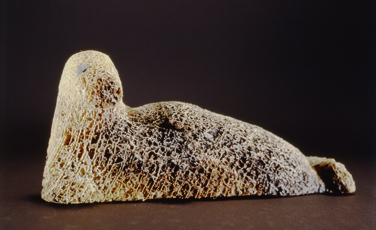 Säl, från Cape Dorset (valben) av Inuit School