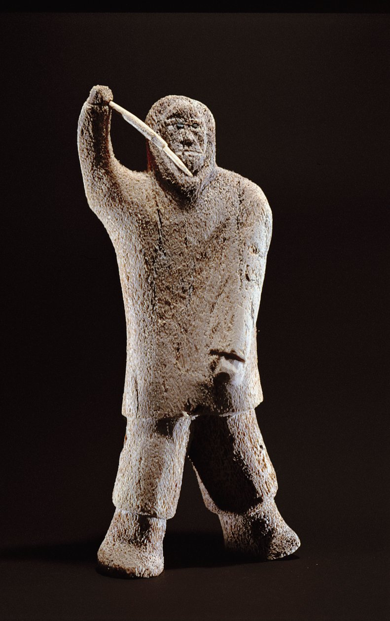 Hunter, från Cape Dorset (valben) av Inuit School