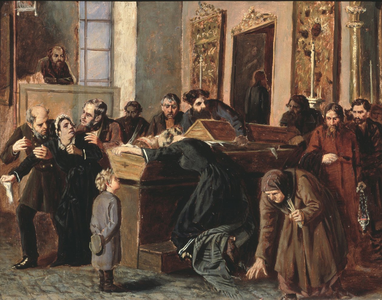 Ett farväl till de döda, 1878 av Iosif Petrovich Volkov