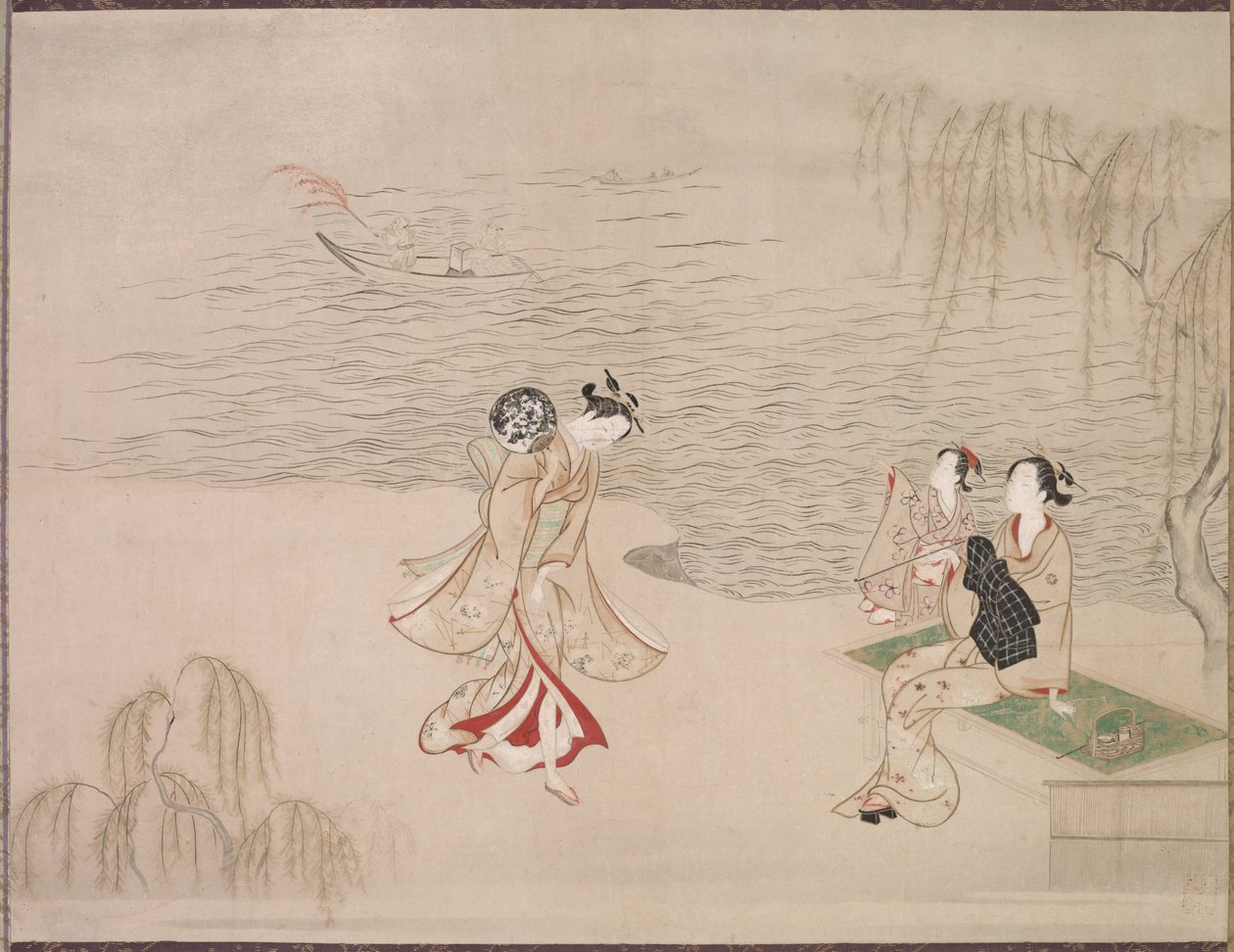 Skönheter vid havet, ca. 1765-1792. av Ippitsusai Bunchō