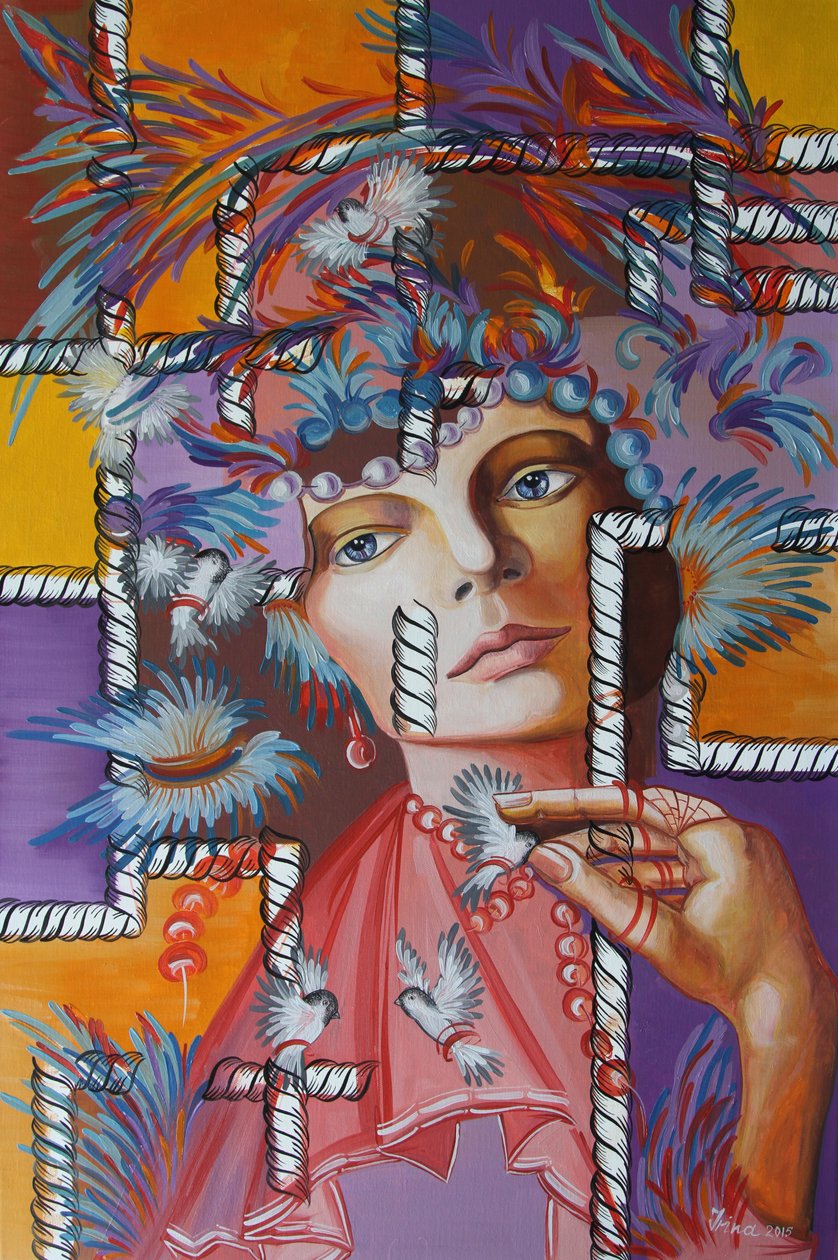 Fjäderhatt, 2015 av Irina Corduban