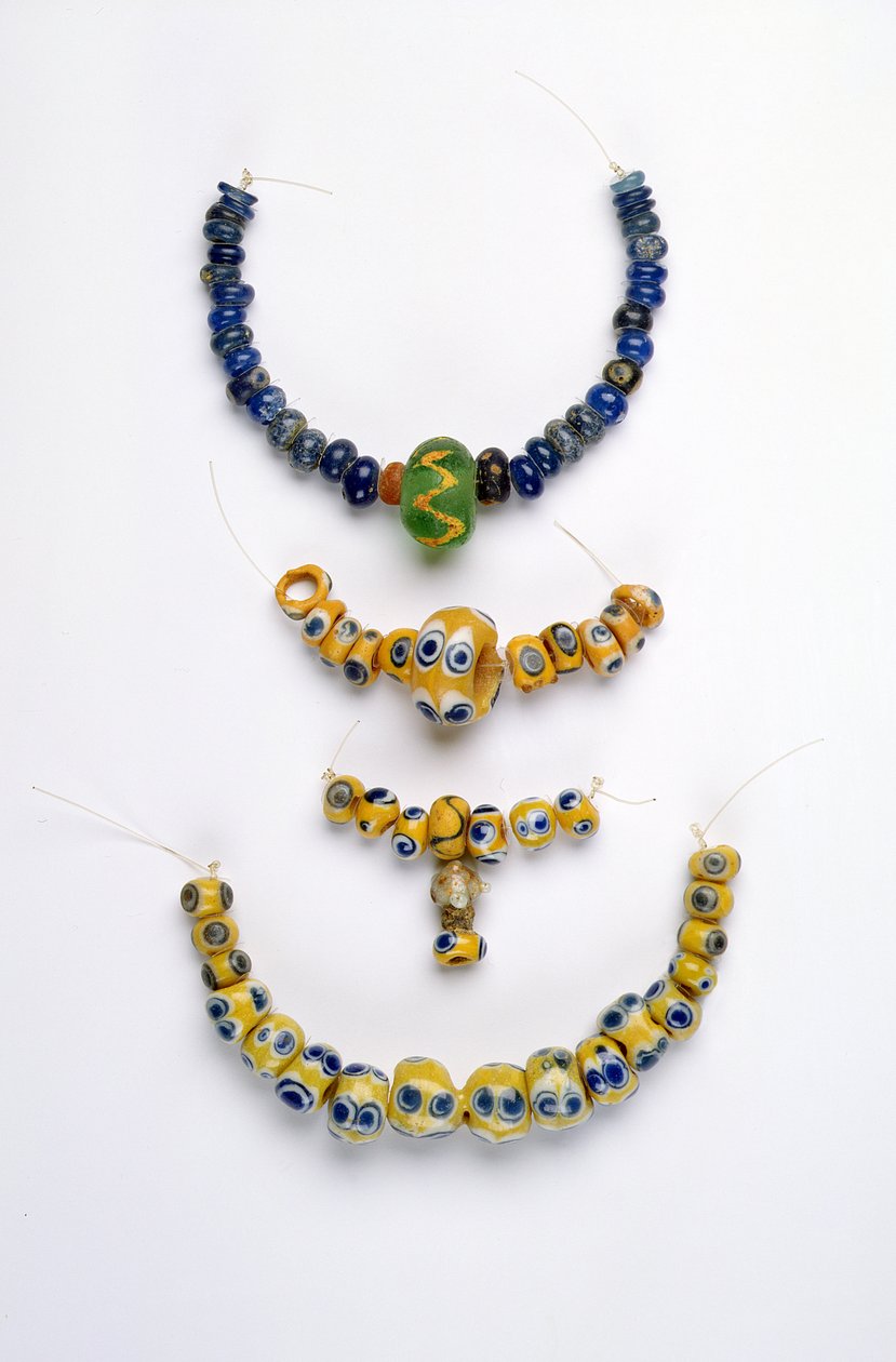 Pärlhalsband, järnåldern (glas) av Iron Age