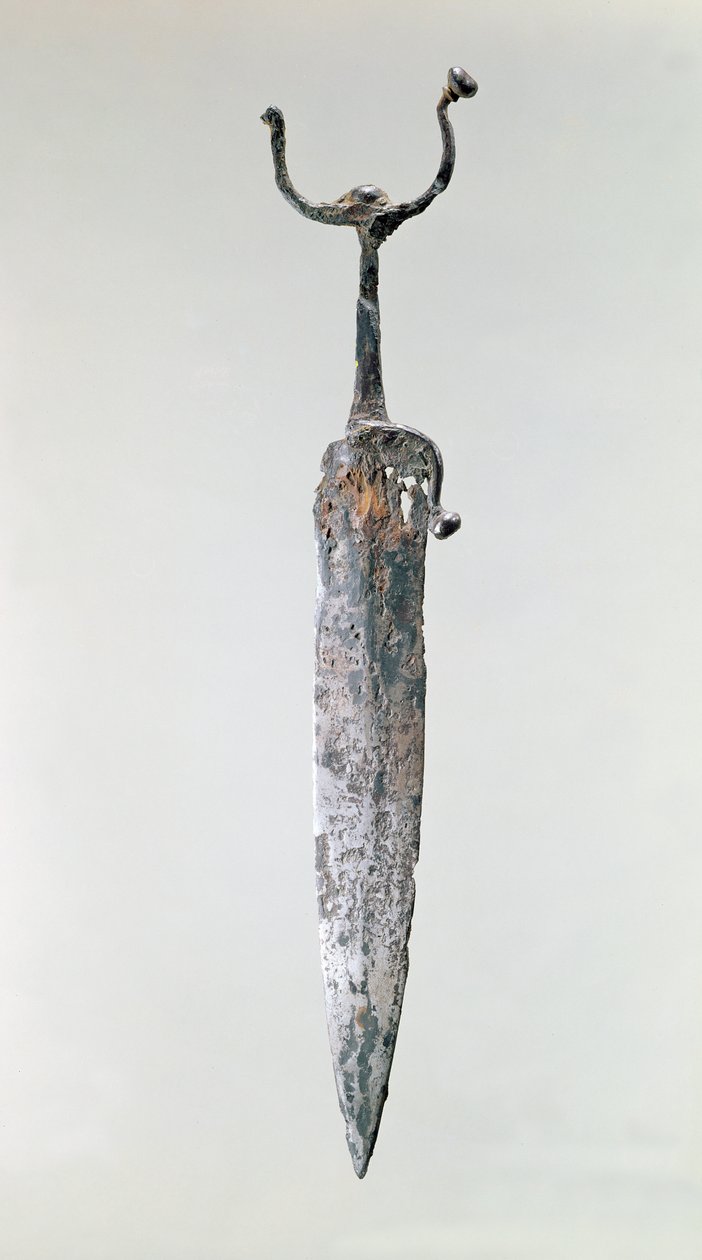 Dolk, Halstatt-kultur, c.750-450 f.Kr. (järn) av Iron Age