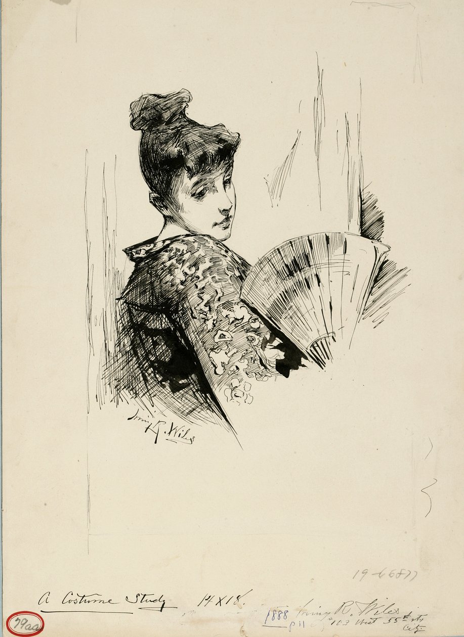 En kostymstudie av Irving Ramsay Wiles