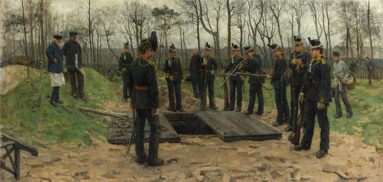 Military funeral av Isaac  Israëls