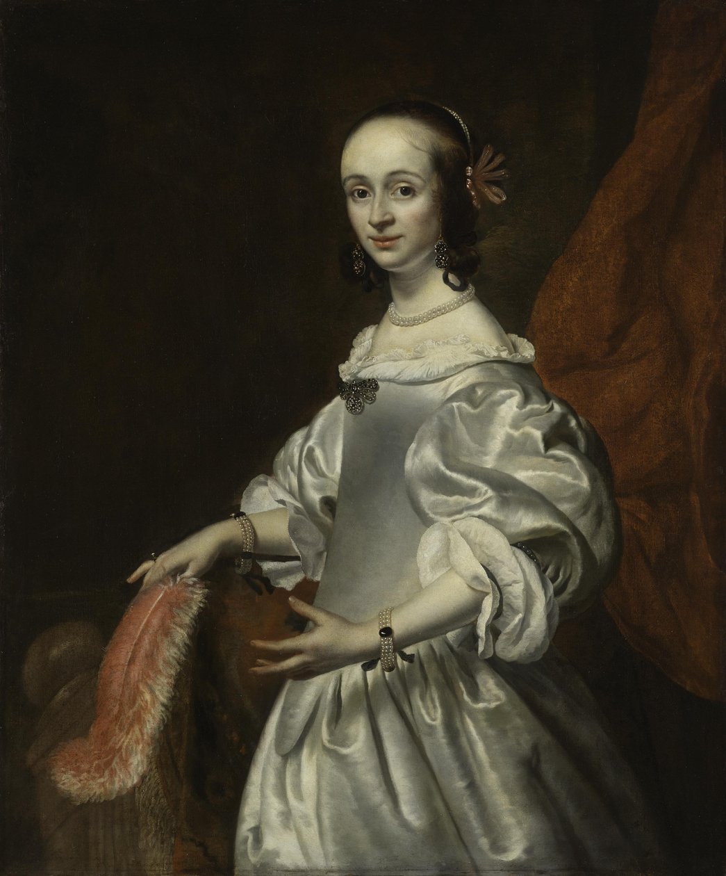Porträtt av en ung dam av Isaac Luttichuys