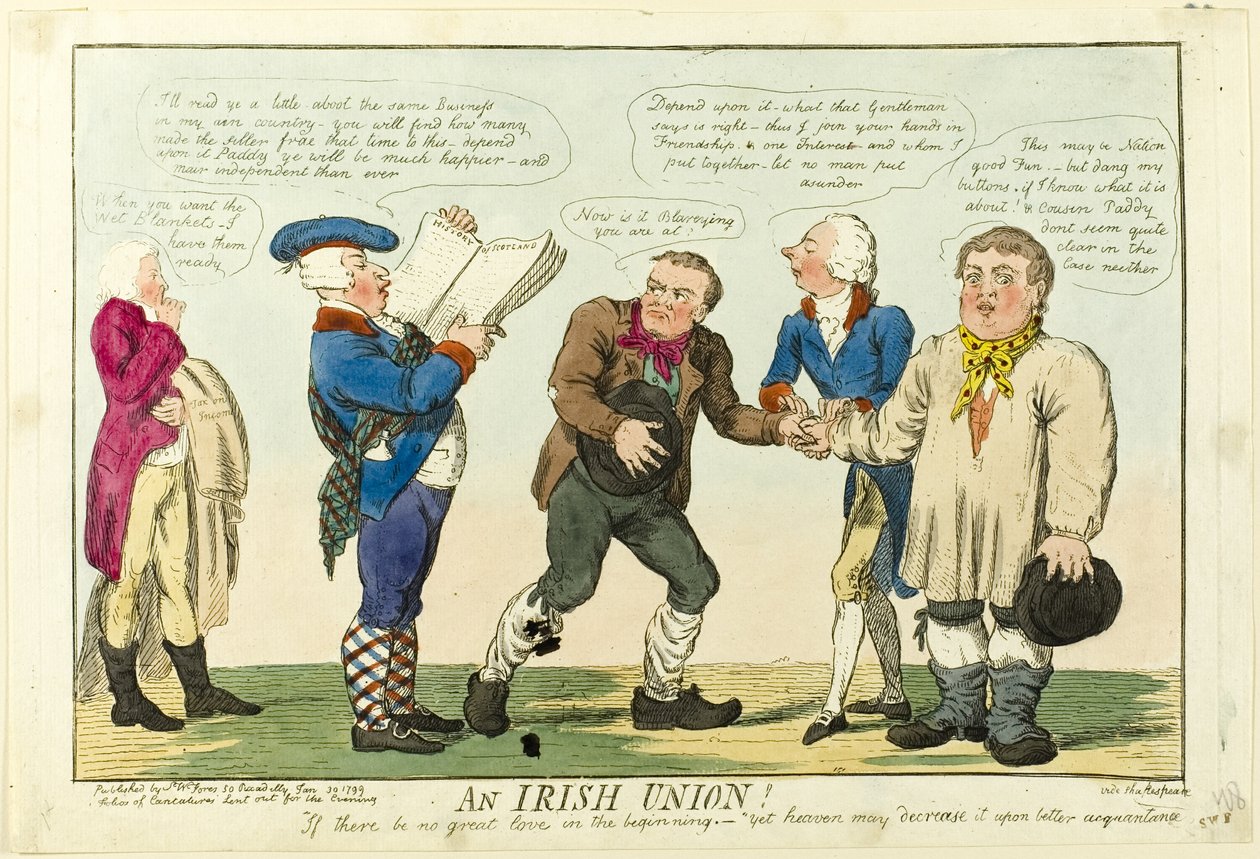 En irländsk union! av Isaac Cruikshank