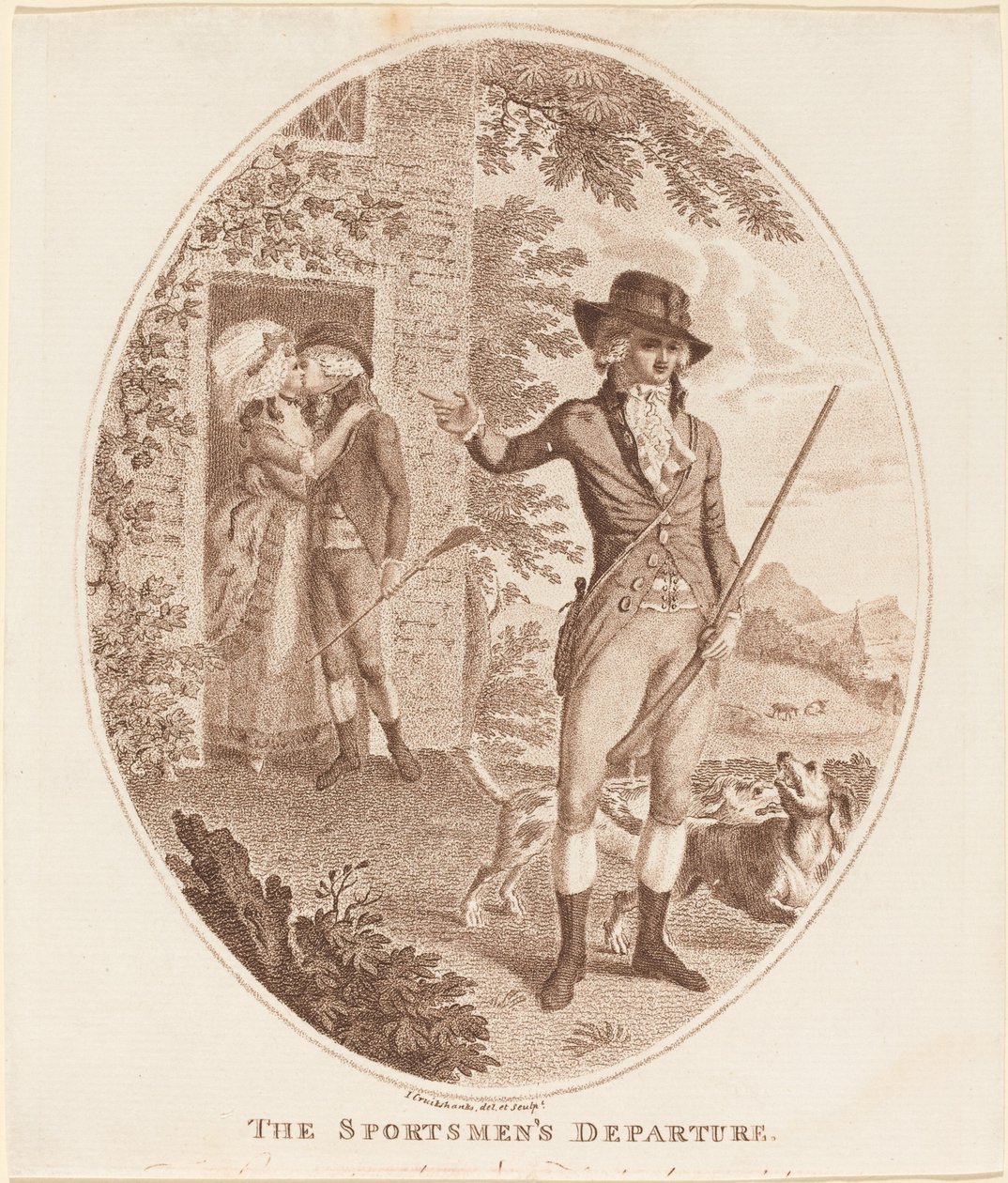 Idrottsmännens avgång av Isaac Cruikshank