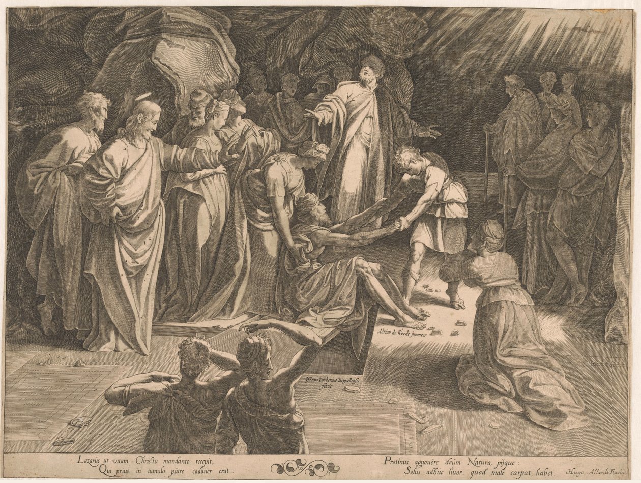 Uppfostran av Lazarus av Isaac Duchemin