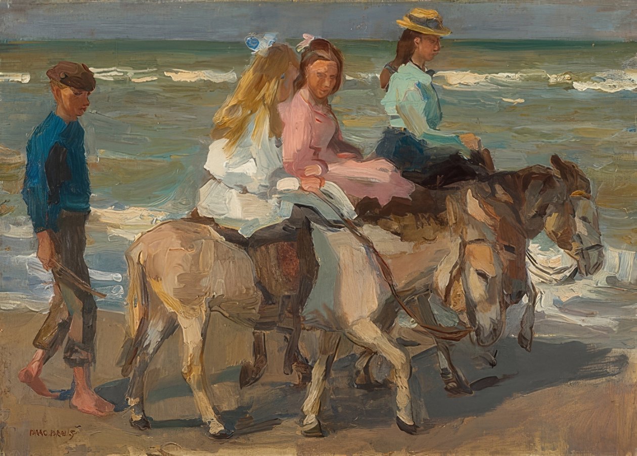 Att rida på en åsna. 1898-1901 av Isaac Israels