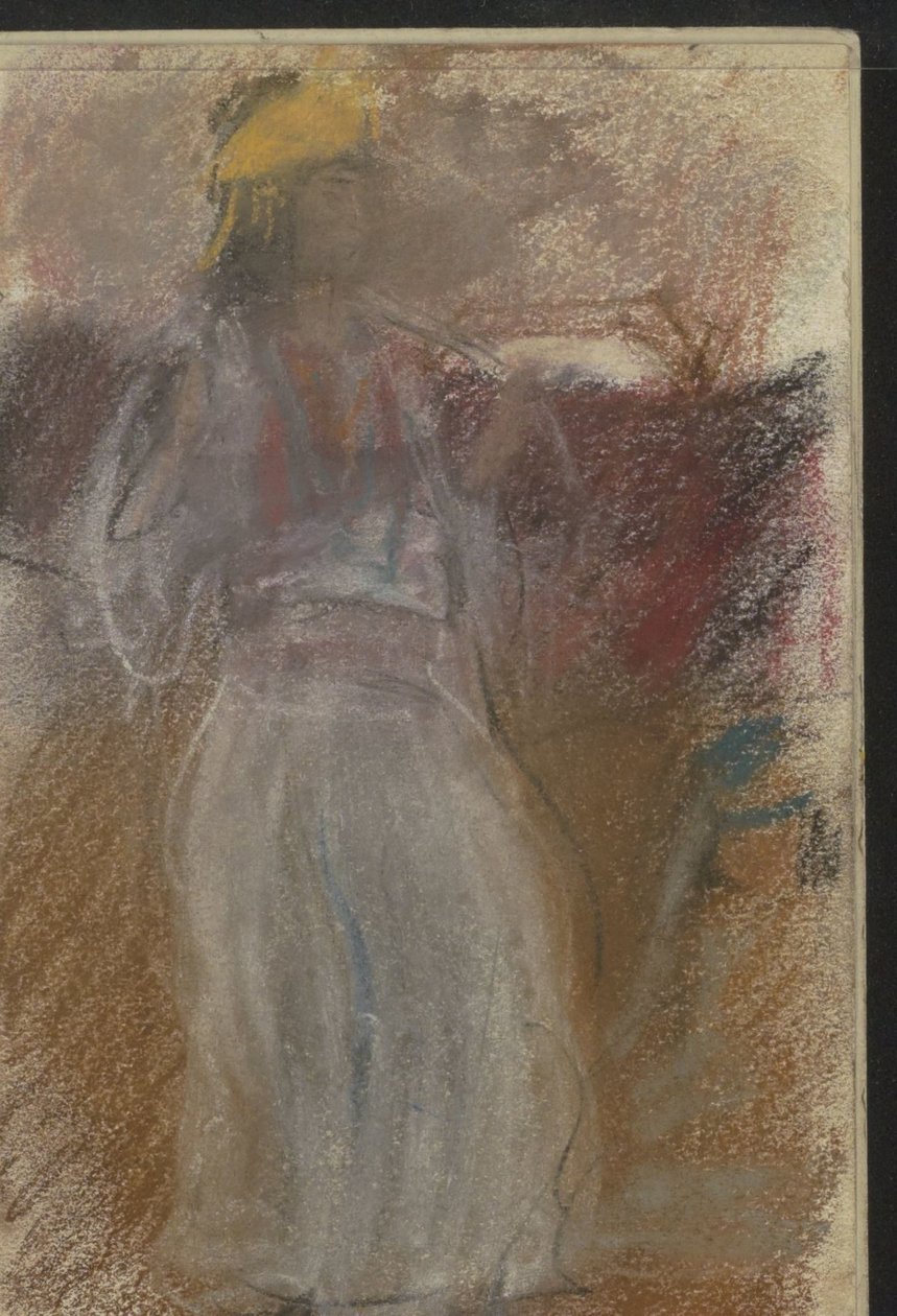 Stående kvinna i orientaliska kläder av Isaac Israels