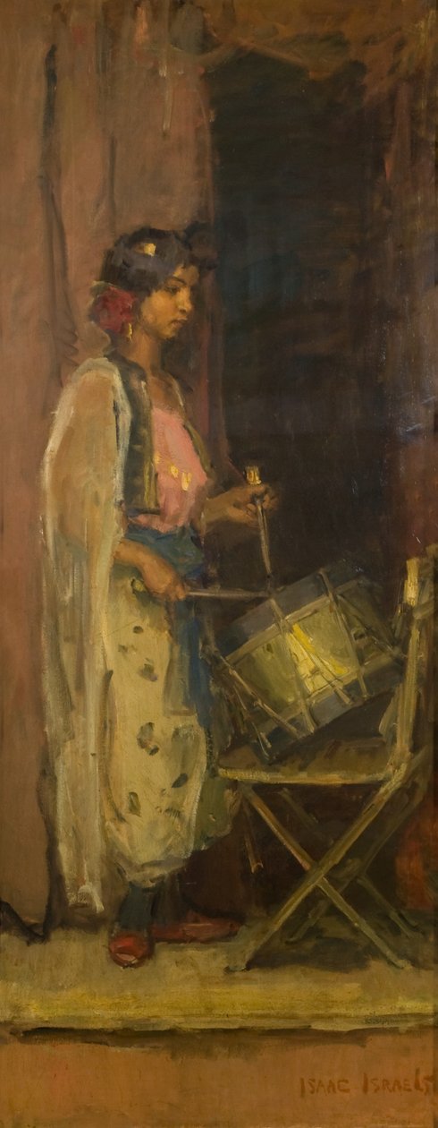 The Egyptian Drummer Girl (olja på duk) av Isaac Israels
