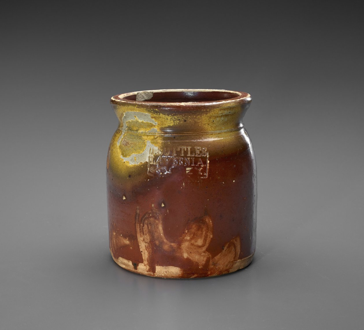 Jar, c. 1873-1882 (glidglaserat stengods) av Isaac Suttles Pottery