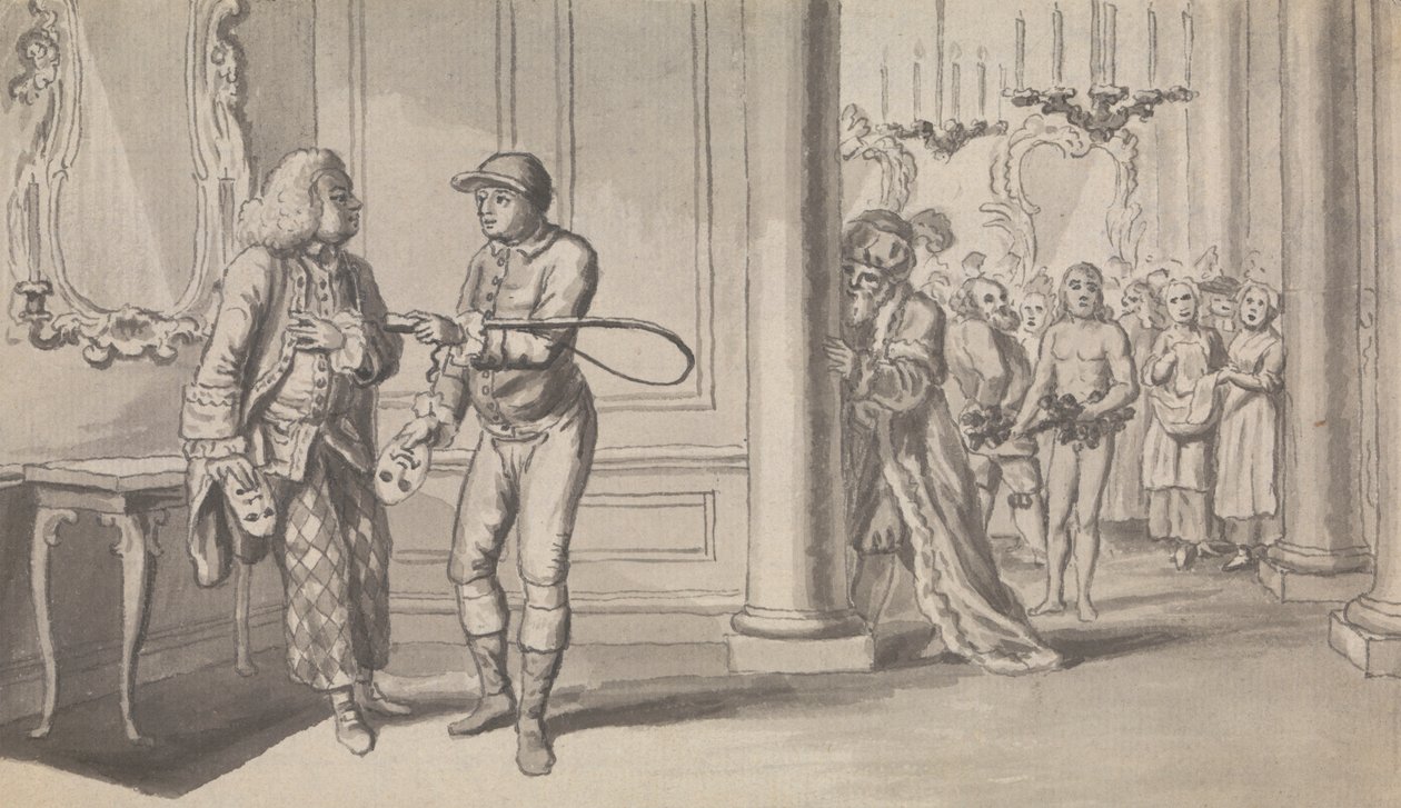 Oidentifierad periodisk/spelillustration av Isaac Taylor