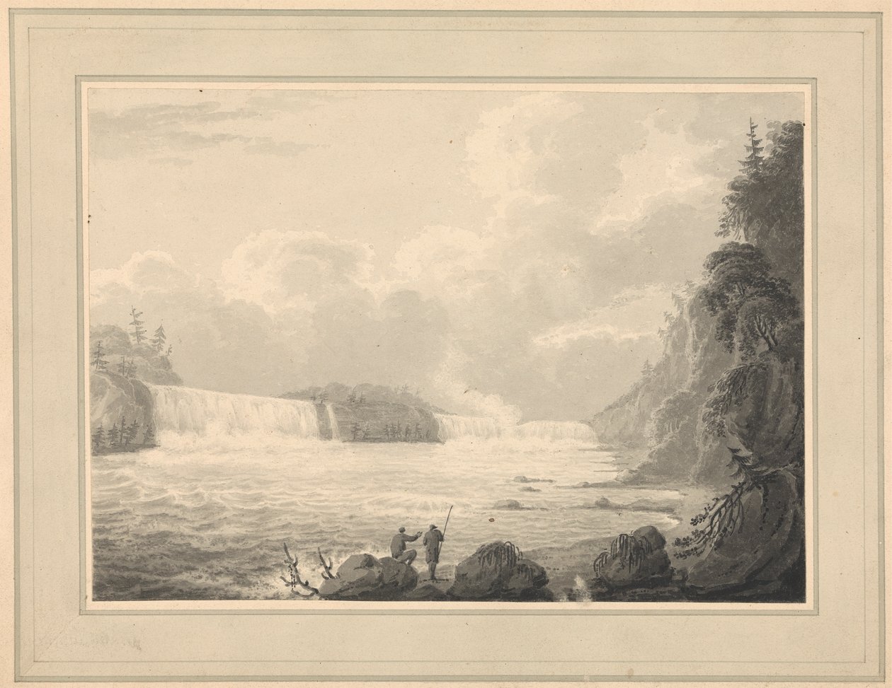 Utsikt över Niagarafallen av Isaac Weld