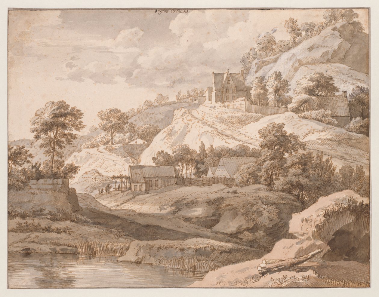 Utsikt nära Orleans av Isaac de Moucheron