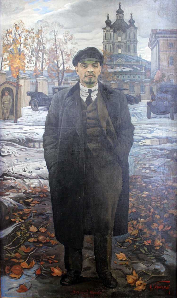  Oktober in SmolnynDeutsch: Oktober in Smolnyn:   n av Isaak Israilevich Brodsky