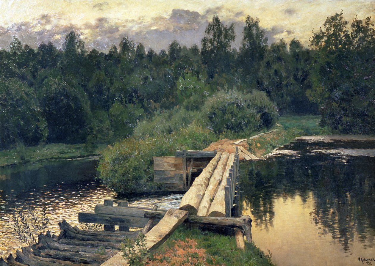 På grunda, 1892 av Isaak Ilyich Levitan