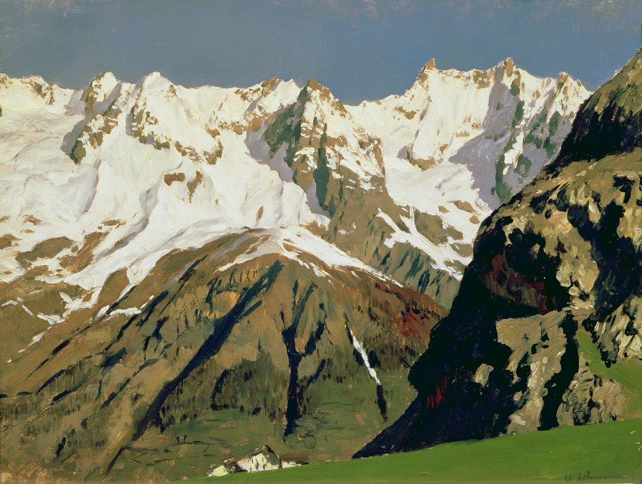 Mont Blanc-bergen, 1897 av Isaak Ilyich Levitan