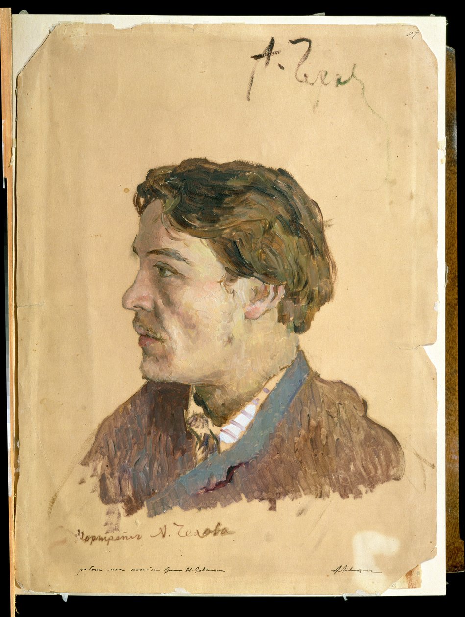 Porträtt av Anton Tjechov (1860-1904) av Isaak Ilyich Levitan