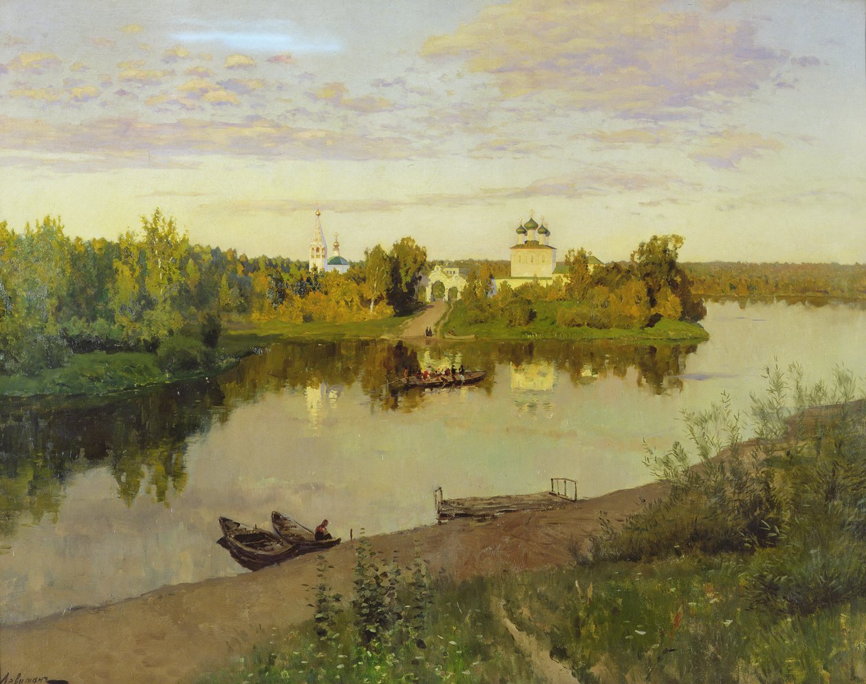 The Evening Bell Tolls, 1892 av Isaak Ilyich Levitan