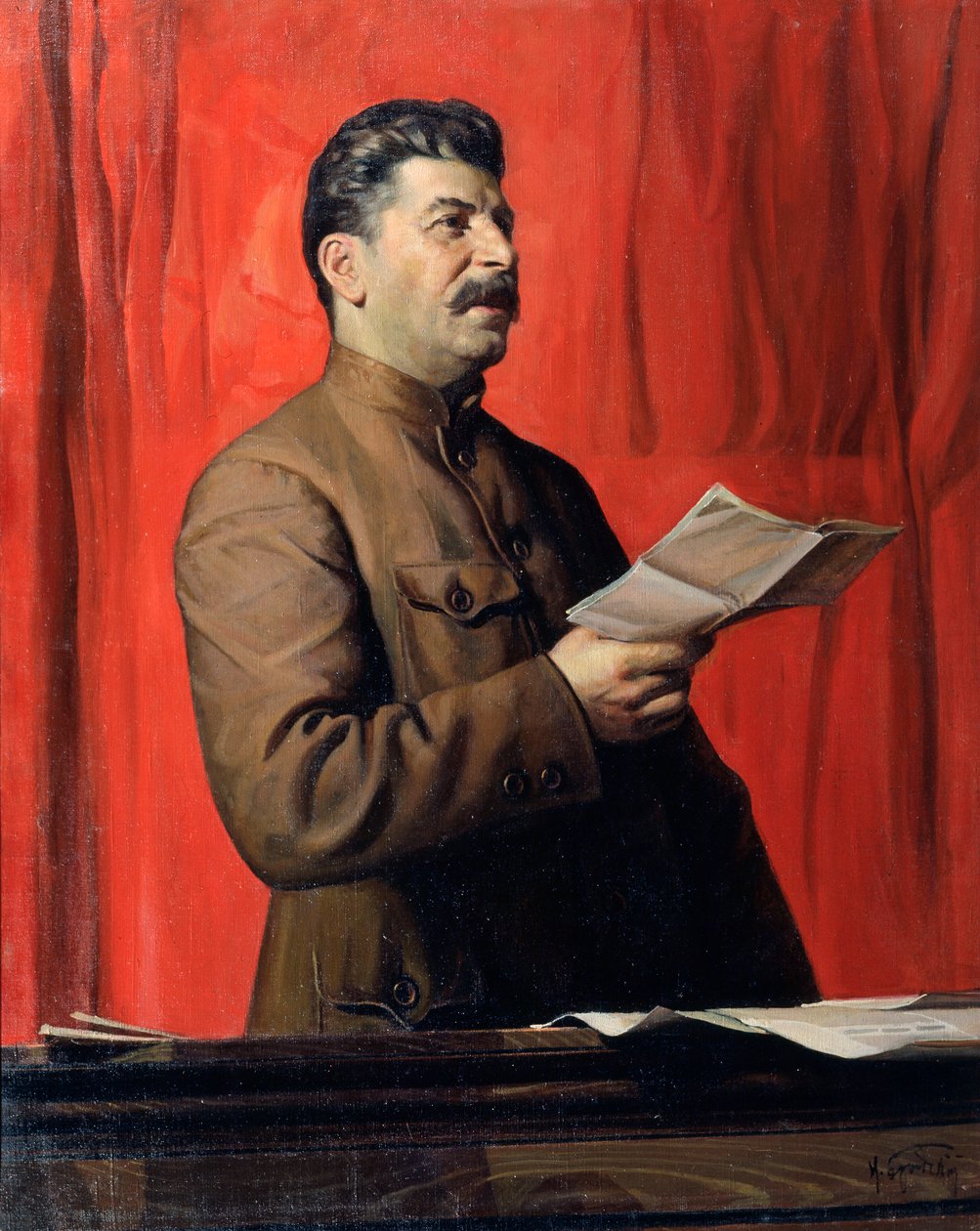 "Porträtt av Josef Stalin", 1933. av Isaak Israilevich Brodsky