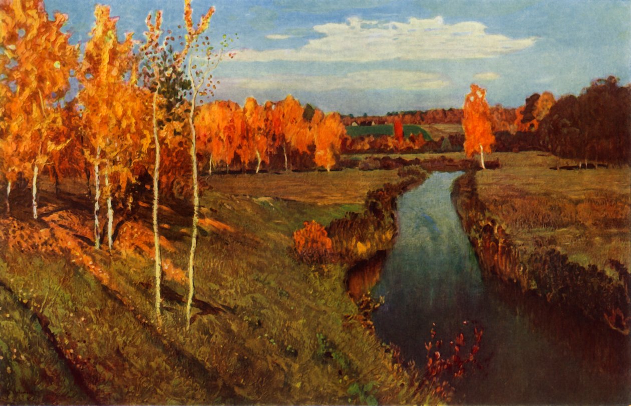 Gyllene hösten, 1895, 1965. av Isaak Ilyich Levitan