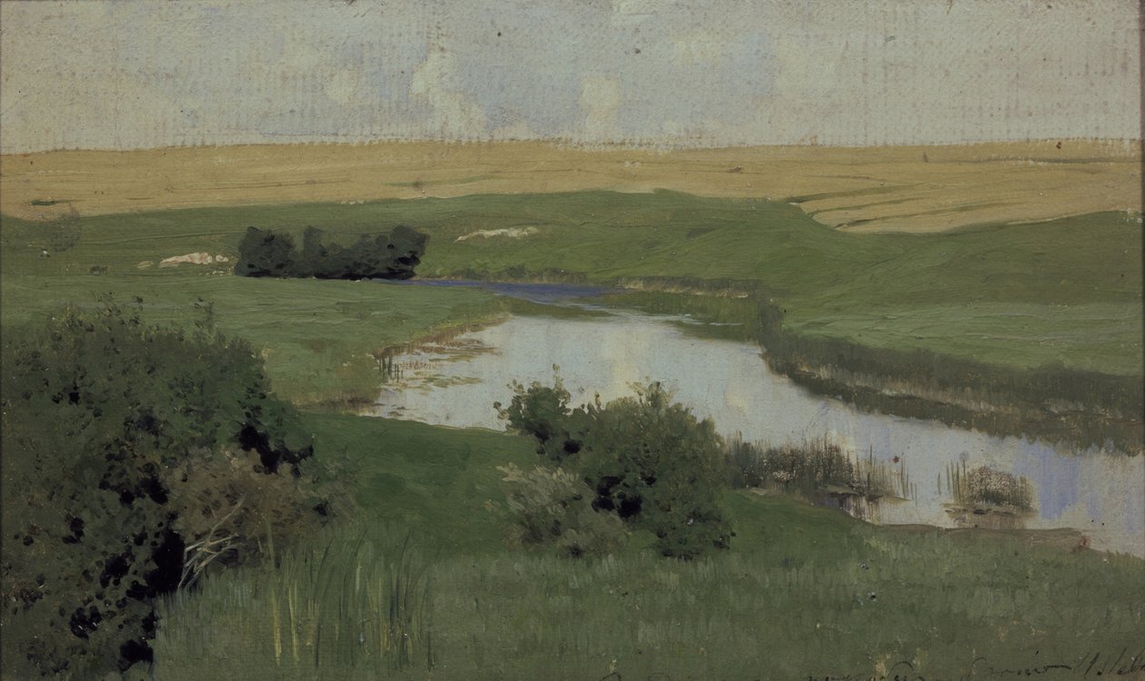 Lilla floden Istra, 1885-1886 av Isaak Ilyich Levitan