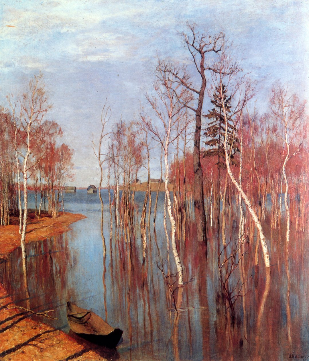 Vårens översvämningar av Isaak Ilyich Levitan