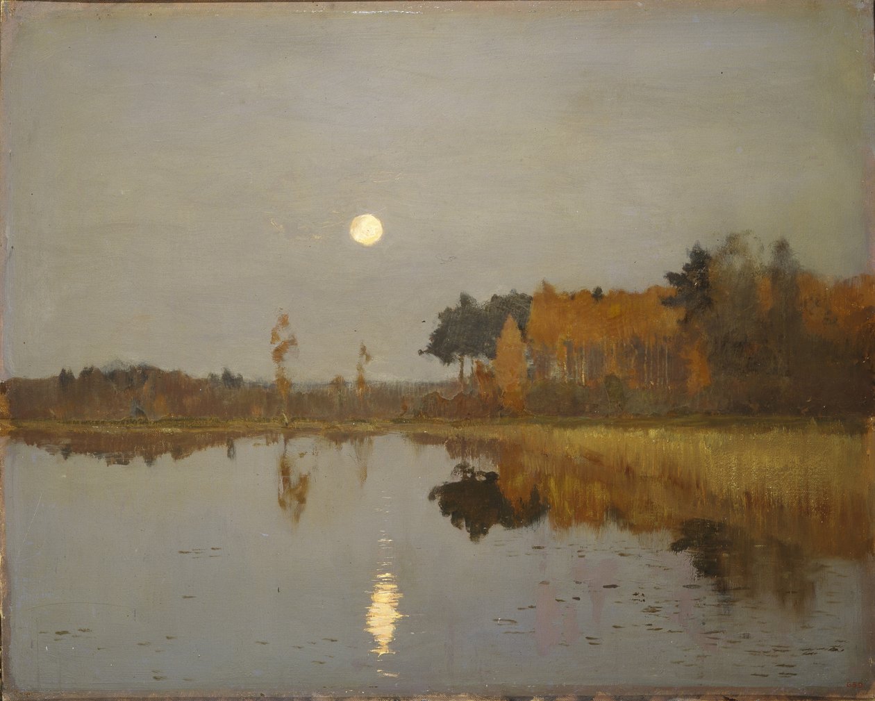Skymning. Månen, 1899 av Isaak Ilyich Levitan