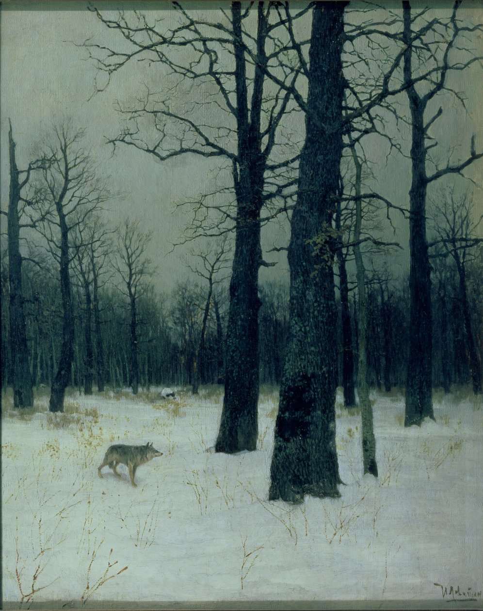 Trä på vintern av Isaak Ilyich Levitan