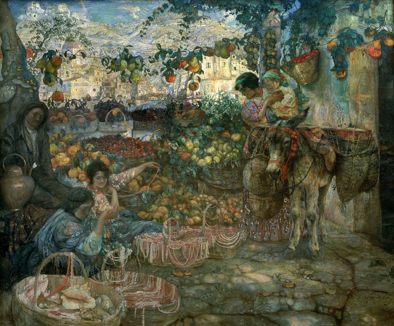 Italien, 1911 av Isaak Israilevich Brodsky