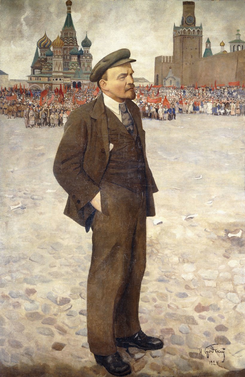 Lenin på Röda torget av Isaak Israilevich Brodsky