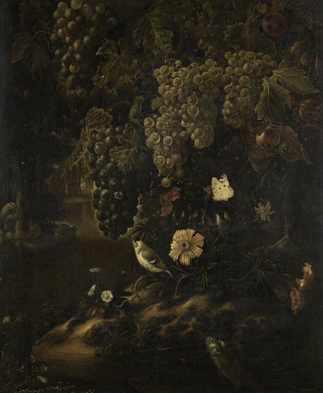 Vindruvor, blommor och djur av Isac Vromans