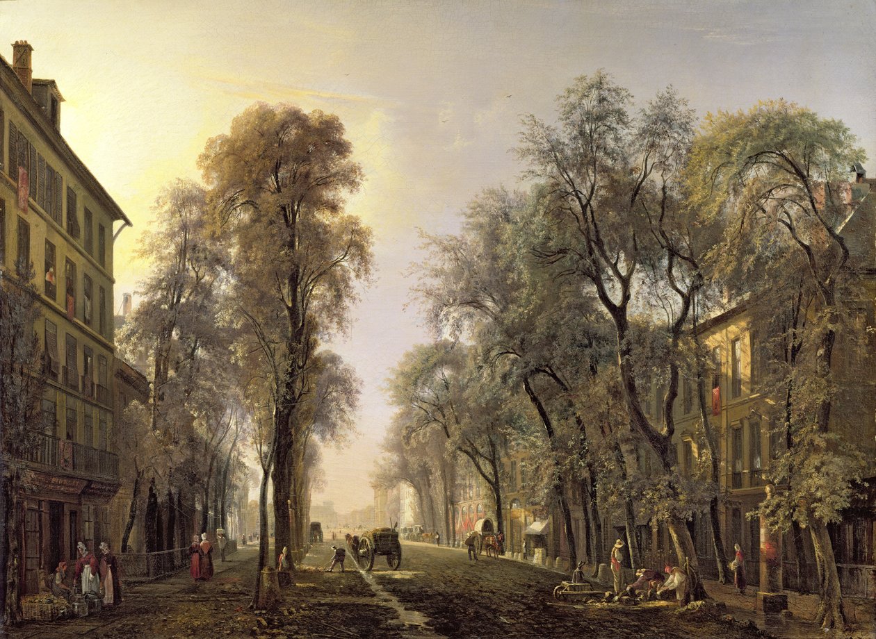 Boulevard Poissonniere 1834 av Isidore Dagnan